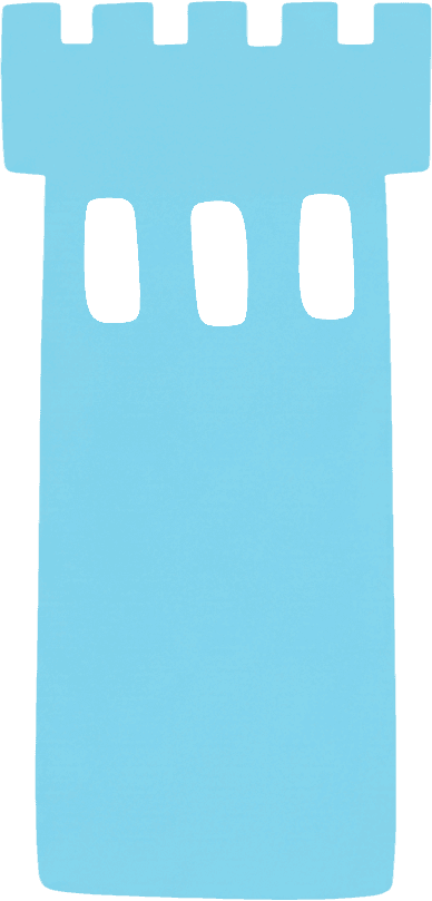 Blue Decorative Castle